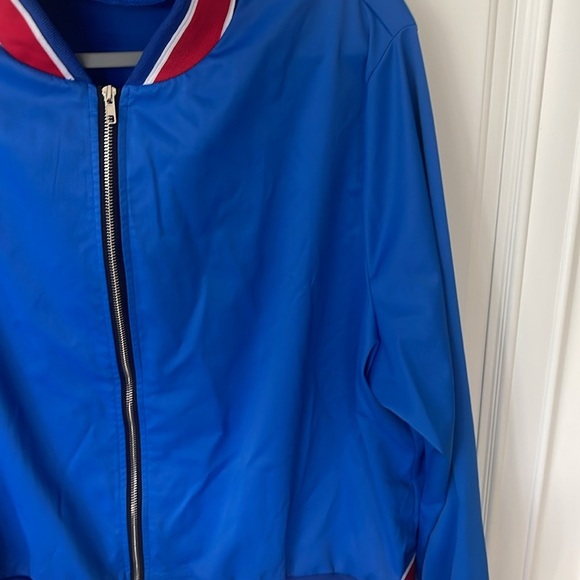 SHEIN blue lightweight varsity jacket windbreaker size 3XL - Picture 4 of 13